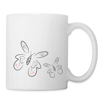 butterflies | butterfly | butterfly - Mug - white - Right