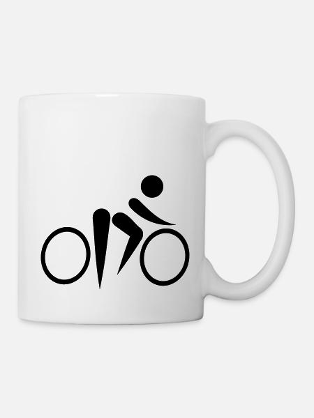 Radfahren - Tasse - Weiß