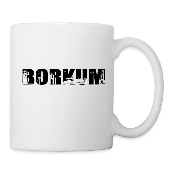 Borkum Skyline - Tasse - Weiß - Rechts