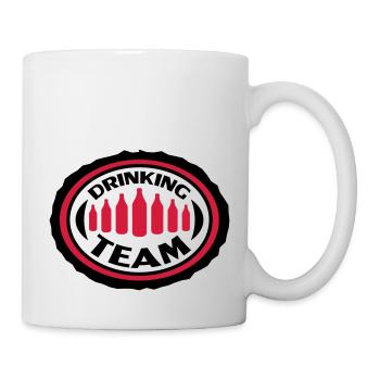 Drinking Team - Mug blanc - blanc - Droite