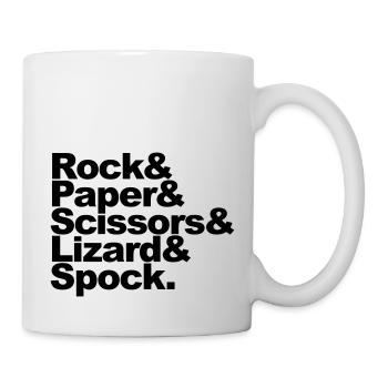 Rock Paper Scissors Lizard Spock - Mug blanc - blanc - Droite