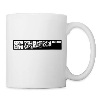 comics strip ink - Mug - white - Right