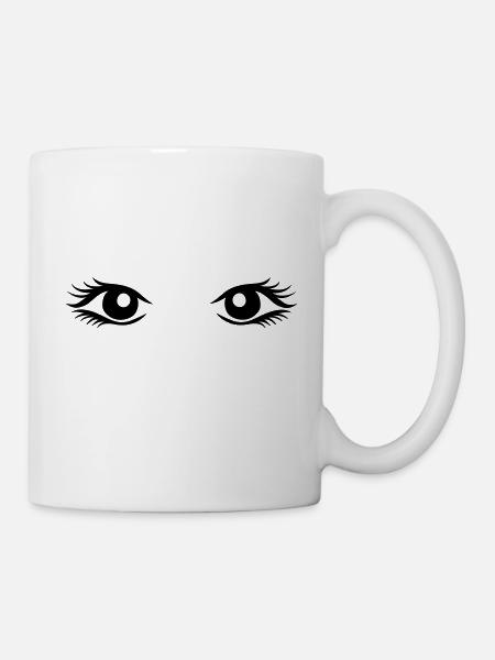 Augen - Tasse - Weiß