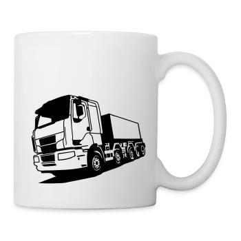 LKW Fahrer - Tasse - Weiß - Rechts