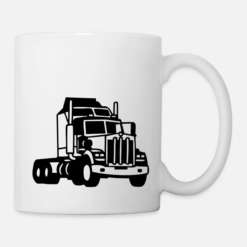 lkw - Tasse - Weiß