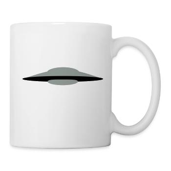 UFO soucoupe alien extraterrestre espace 2C. - Mug blanc - blanc - Droite