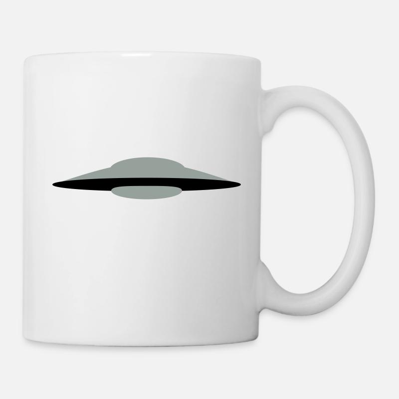 UFO soucoupe alien extraterrestre espace 2C. - Mug blanc - blanc