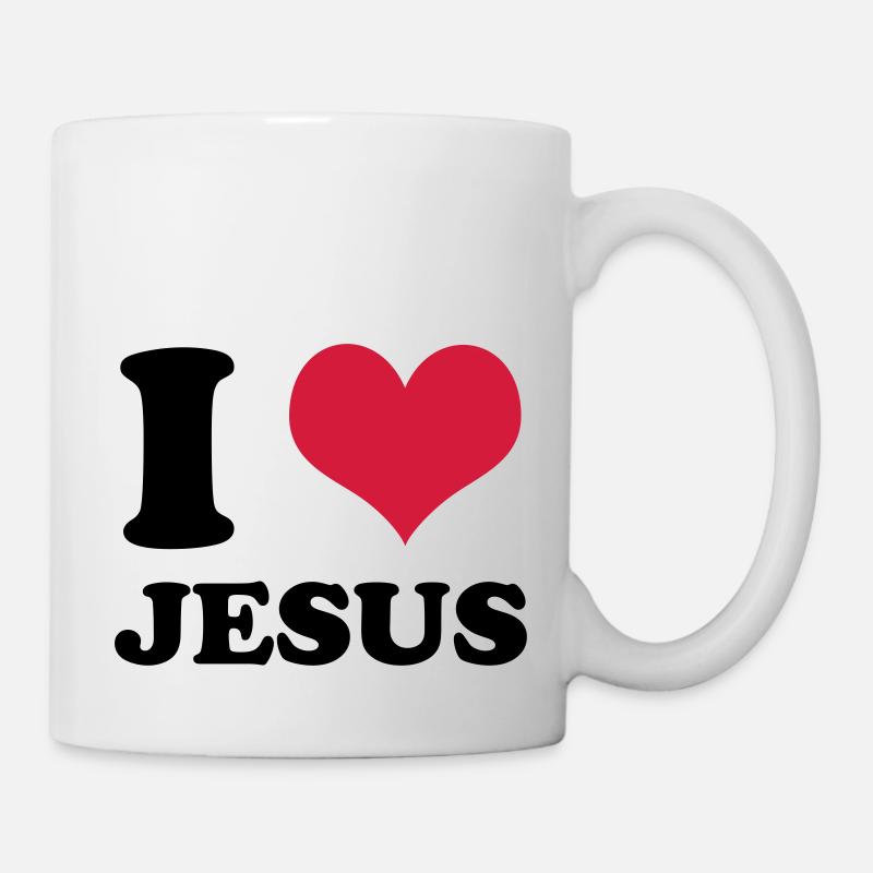 J'aime Jésus - Mug blanc - blanc
