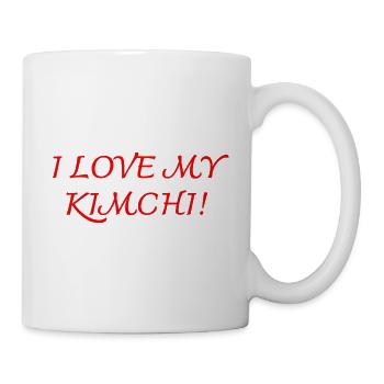 Ich liebe mein Kimchi - Tasse - Weiß - Rechts