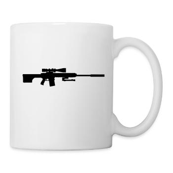Scharfschütze sniper Gewehr - Tasse - Weiß - Rechts