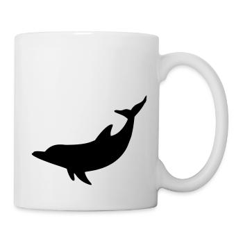 Delfin - Tasse - Weiß - Rechts