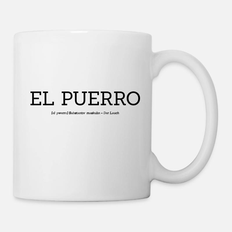 El Puerro - The leek - Mug - white
