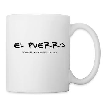 El Puerro - Le poireau - Mug blanc - blanc - Droite