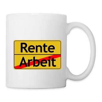 Enseigne de retraite - Mug blanc - blanc - Droite