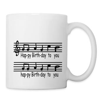 Happy_Birthday - Mug blanc - blanc - Droite