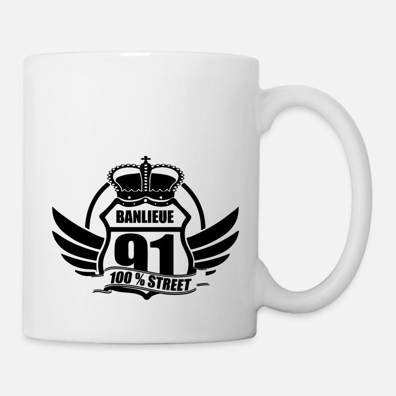 BANLIEUE 91 - Mug blanc - blanc
