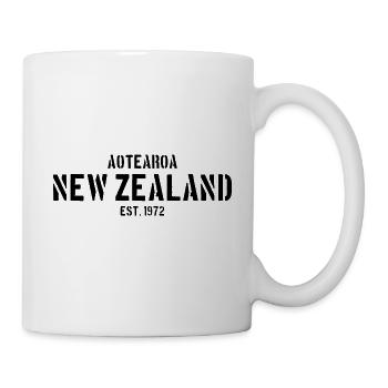Aotearoa - New Zealand - Kiwi est. 1972 - Auckland - Tasse - Weiß - Rechts