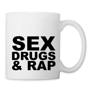 Sex Drugs & Rap - Tasse - Weiß - Rechts