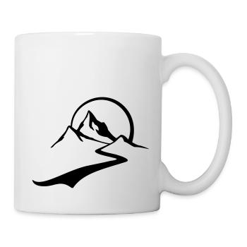 berg_tour - Tasse - Weiß - Rechts
