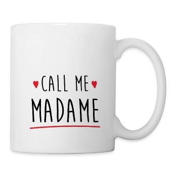 Call me madame evjf - Mug blanc - blanc - Droite