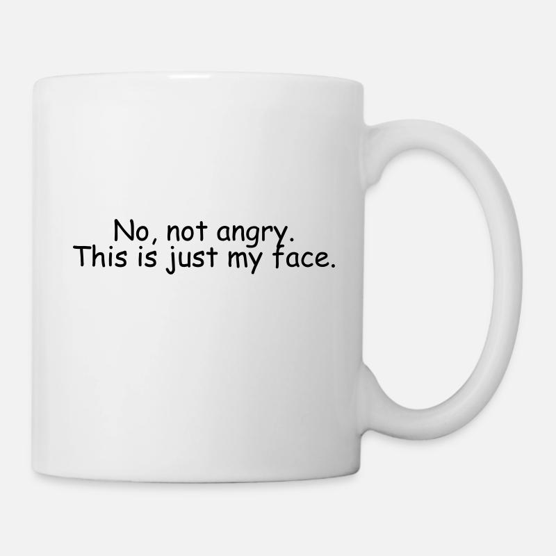 this is just my face - Mug - white