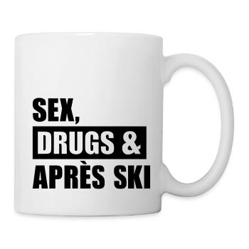Sex Drugs Apres Ski - Mug blanc - blanc - Droite