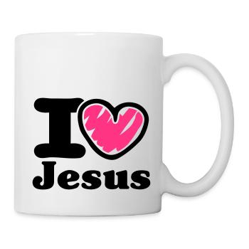 i Love Jesus_V1 - Mug blanc - blanc - Droite