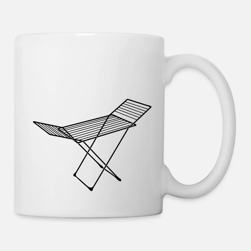 séchoir à linge_s1 - Mug blanc - blanc