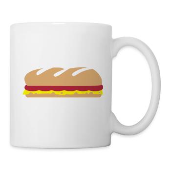 Sandwich - Tasse - Weiß - Rechts