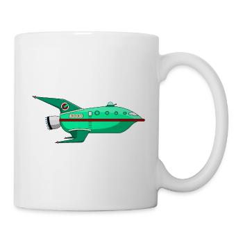 Schiff des Planeten der Zukunft - Tasse - Weiß - Rechts