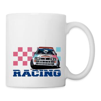 Rallye-Auto - Tasse - Weiß - Rechts