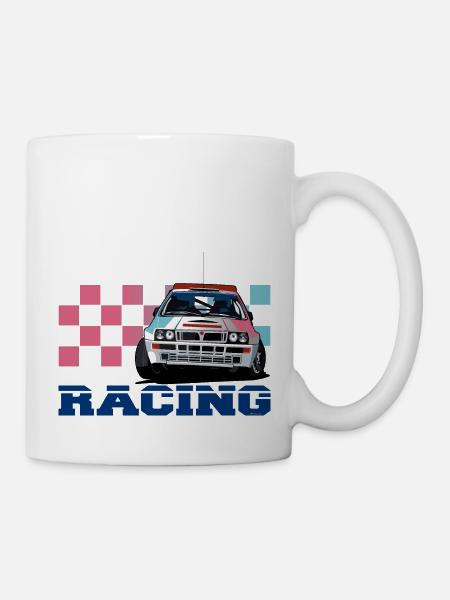 Rally car - Mugg - vit