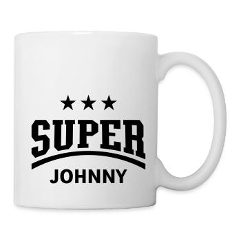 Super Johnny - Tasse - Weiß - Rechts