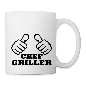 Chef Griller - Tasse - Weiß - Rechts