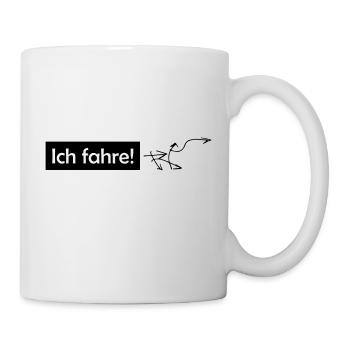 ich fahre - Tasse - Weiß - Rechts