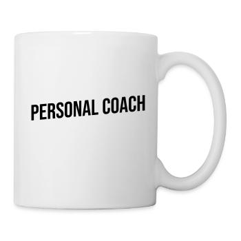 personal coach red - Mug blanc - blanc - Droite
