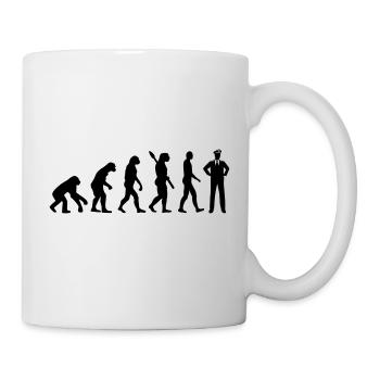 Évolution Pilote - Mug blanc - blanc - Droite