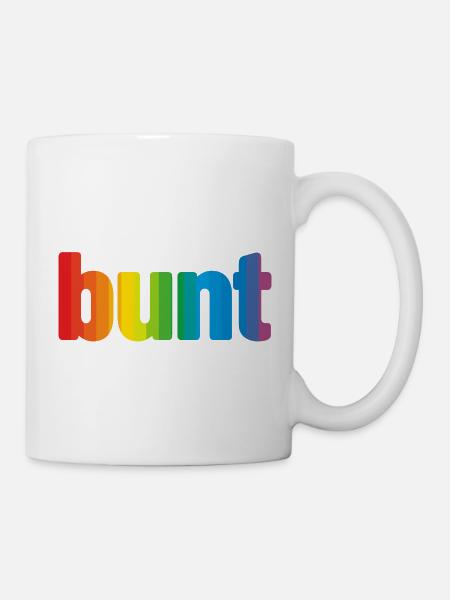 bunt - Tasse - Weiß