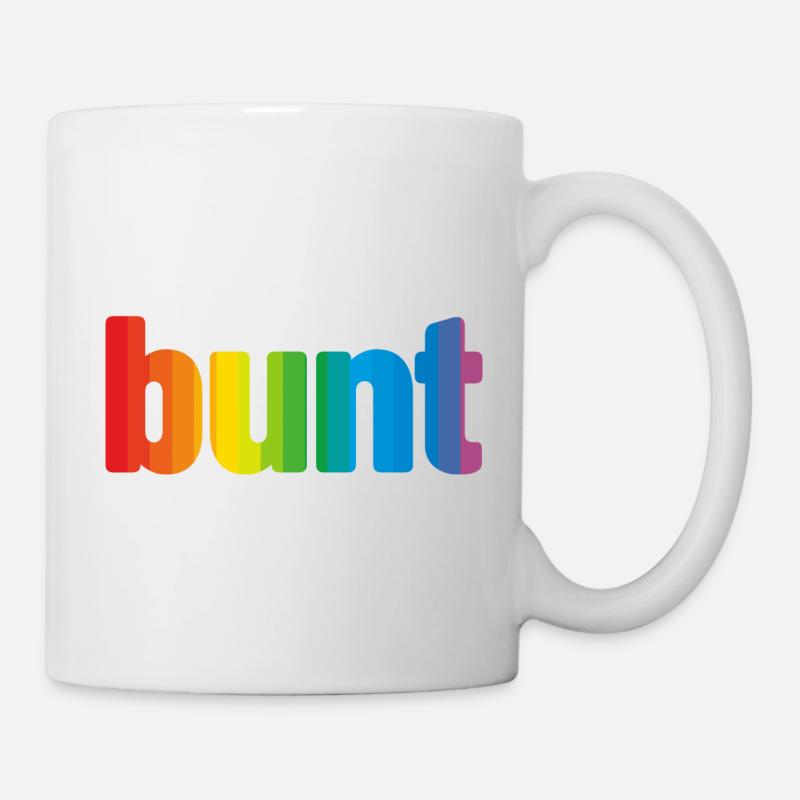 bunt - Tasse - Weiß