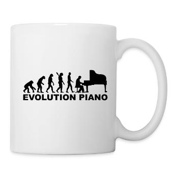 Klavier - Tasse - Weiß - Rechts