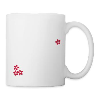 Blüten / blossoms (1c) - Tasse - Weiß - Rechts