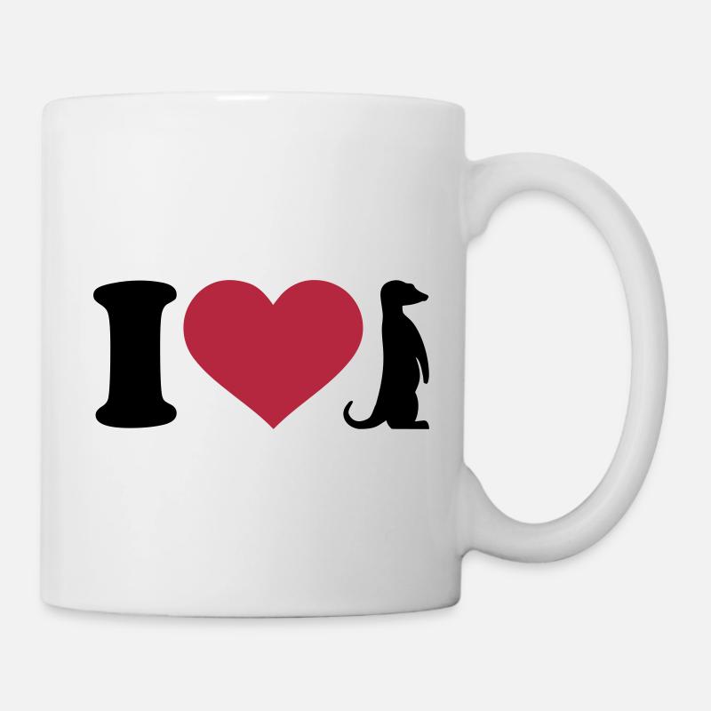 Erdmännchen - Tasse - Weiß