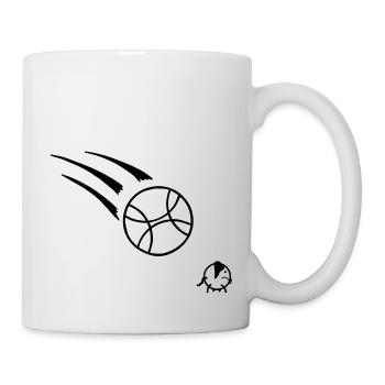 Boule trifft Schweinchen - Tasse - Weiß - Rechts