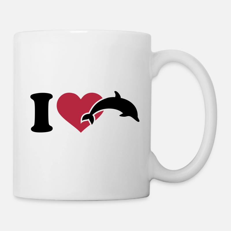 I love Dauphin - Mug blanc - blanc
