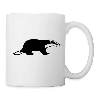 Blaireau - Mug blanc - blanc - Droite