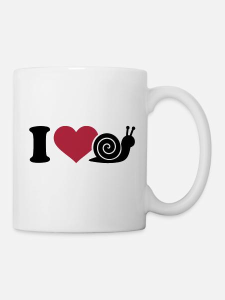 Schnecke - Tasse - Weiß