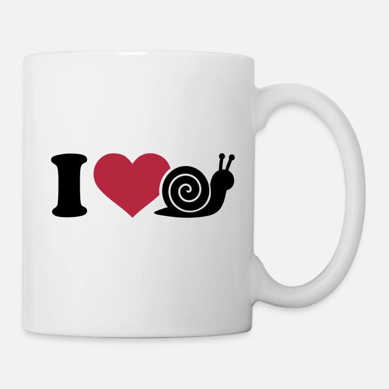 Schnecke - Tasse - Weiß