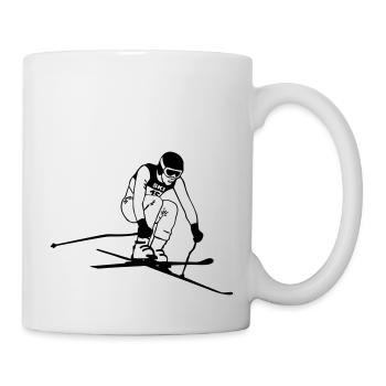 ski - alpine - apres - abfahrt - Tasse - Weiß - Rechts
