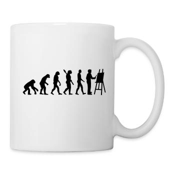 Maler - Tasse - Weiß - Rechts