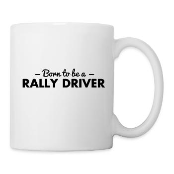 born to be a rally driver - Mug - white - Right